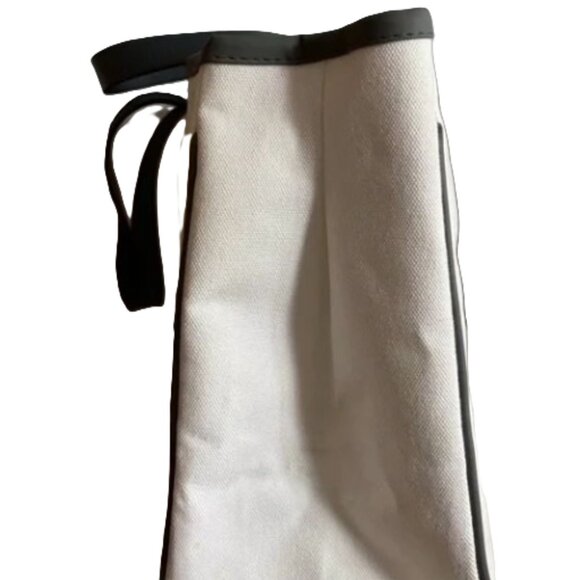 “Dogs Over People” Large Canvas Tote Bag – Neutral Farmhouse Style - Picture 4 of 6